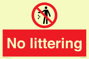 No littering